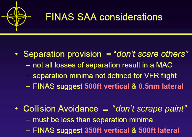 FINAS SAA considerations